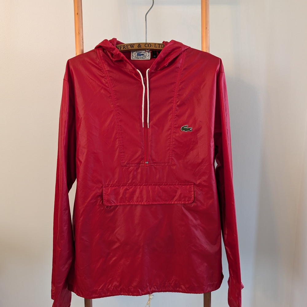 Lacoste Men's Red Hooded Jacket